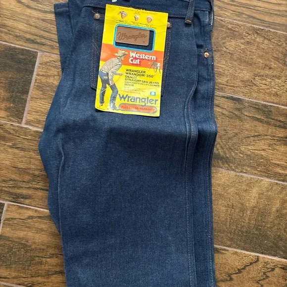 Rare 70’s NWT Wrangler Blue Bell Denim Jeans 11MWZ Reissue 34x36 USA collectible